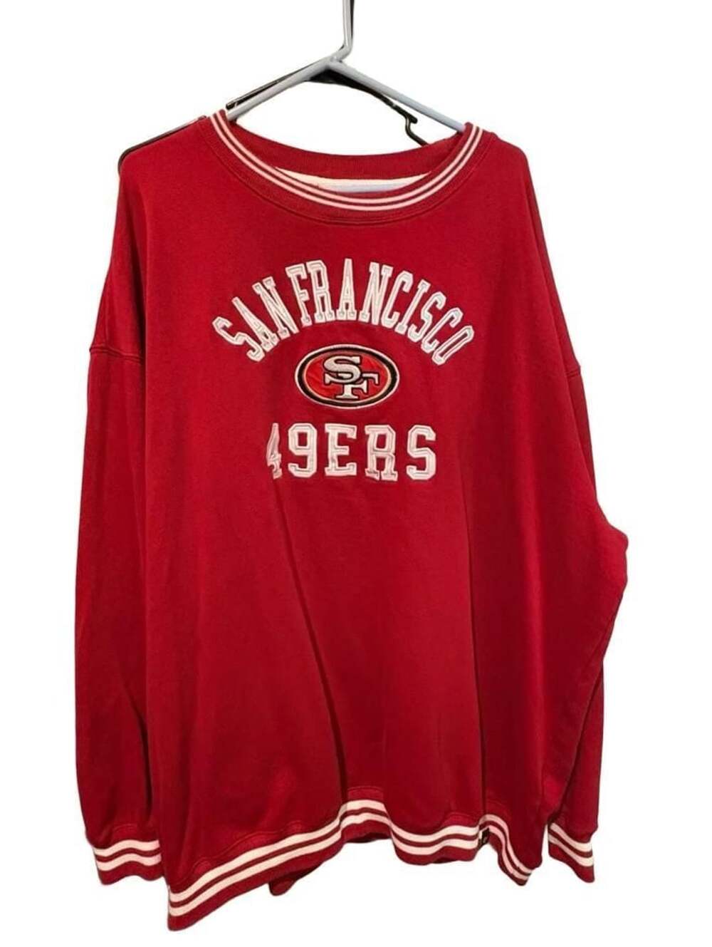 '47 Brand San Francisco 49ers Red Crewneck Sweatshirt 4XL